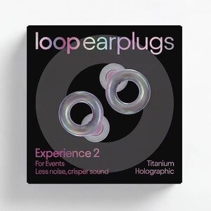 BNIB Loop Experience 2 Titanium Holographic- Sold Out Limited Edition Earplugs